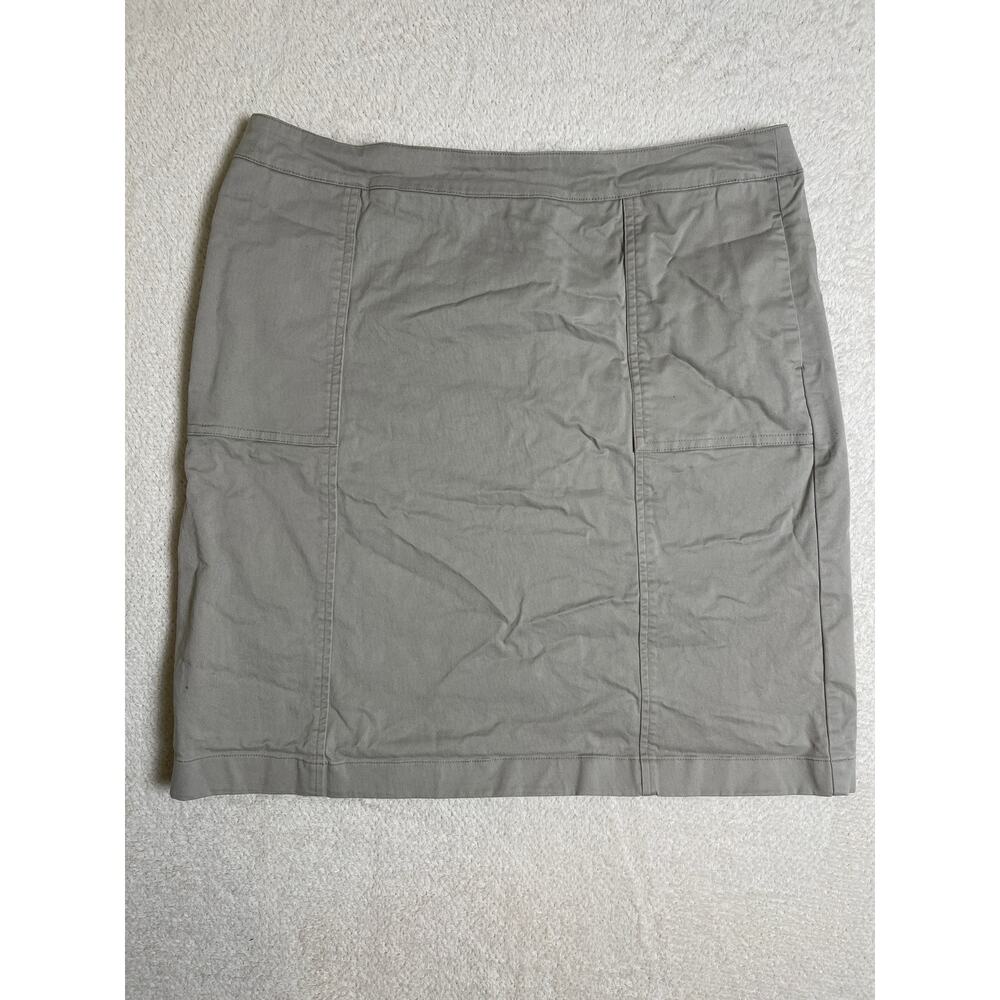 Boden Women's Cotton Chic Old Money Quiet Luxury A-Line Mini Skirt Grey 10L